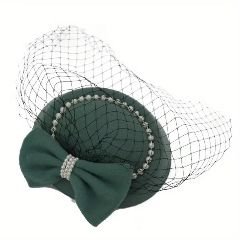 Bow & Pearl Fascinator Hat
