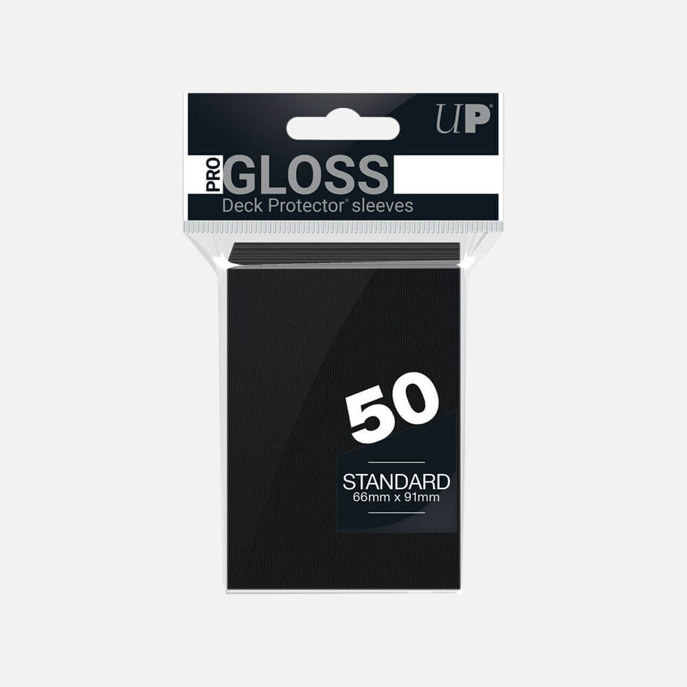 Deck Protector Pack: Black Gloss 50ct