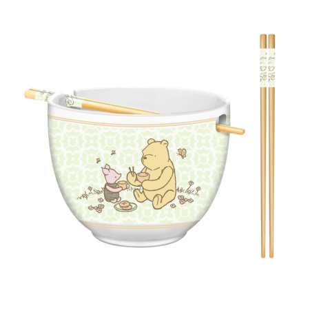 Winnie the Pooh 20oz Ceramic Ramen Bowl with Chopsticks