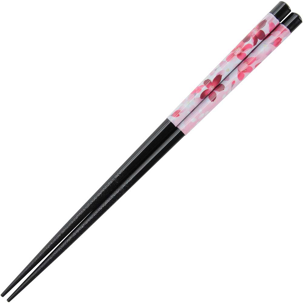 Hanaya Cherry Blossoms Black Dishwasher Safe Chopsticks