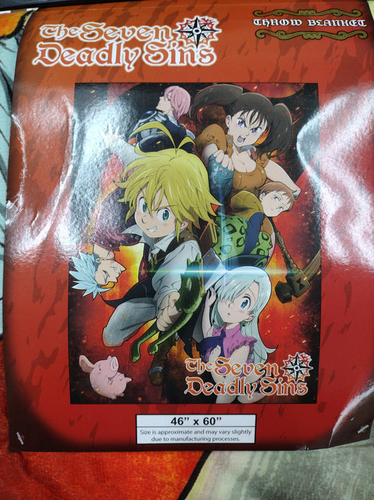 SEVEN DEADLY SINS, THE GROUP 2 SUBLIMATION THROW BLANKET