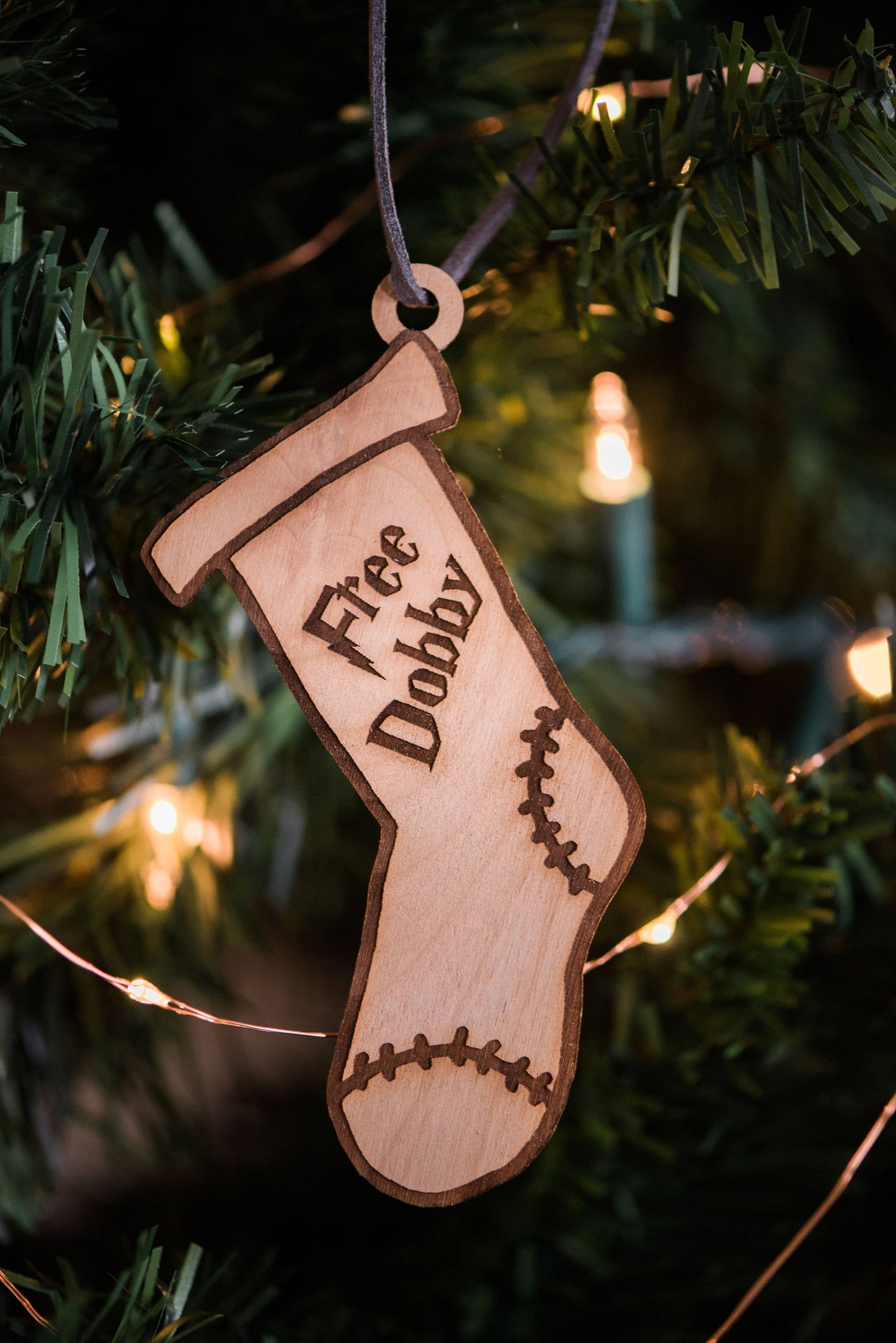 Free Dobby - Harry Potter Inspired Wooden Ornament