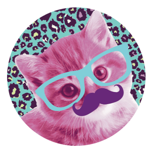 Pink Cat 1.25" Button