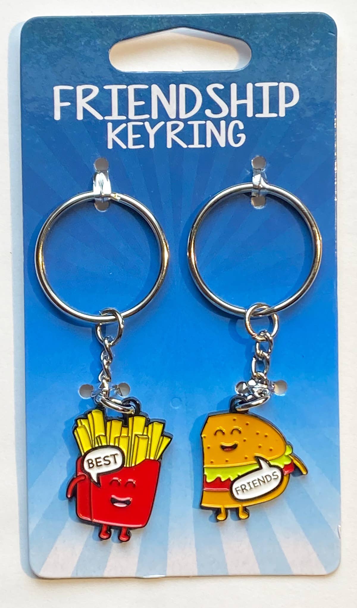 KR2S444 Fries and Burger 2 pc keyrings