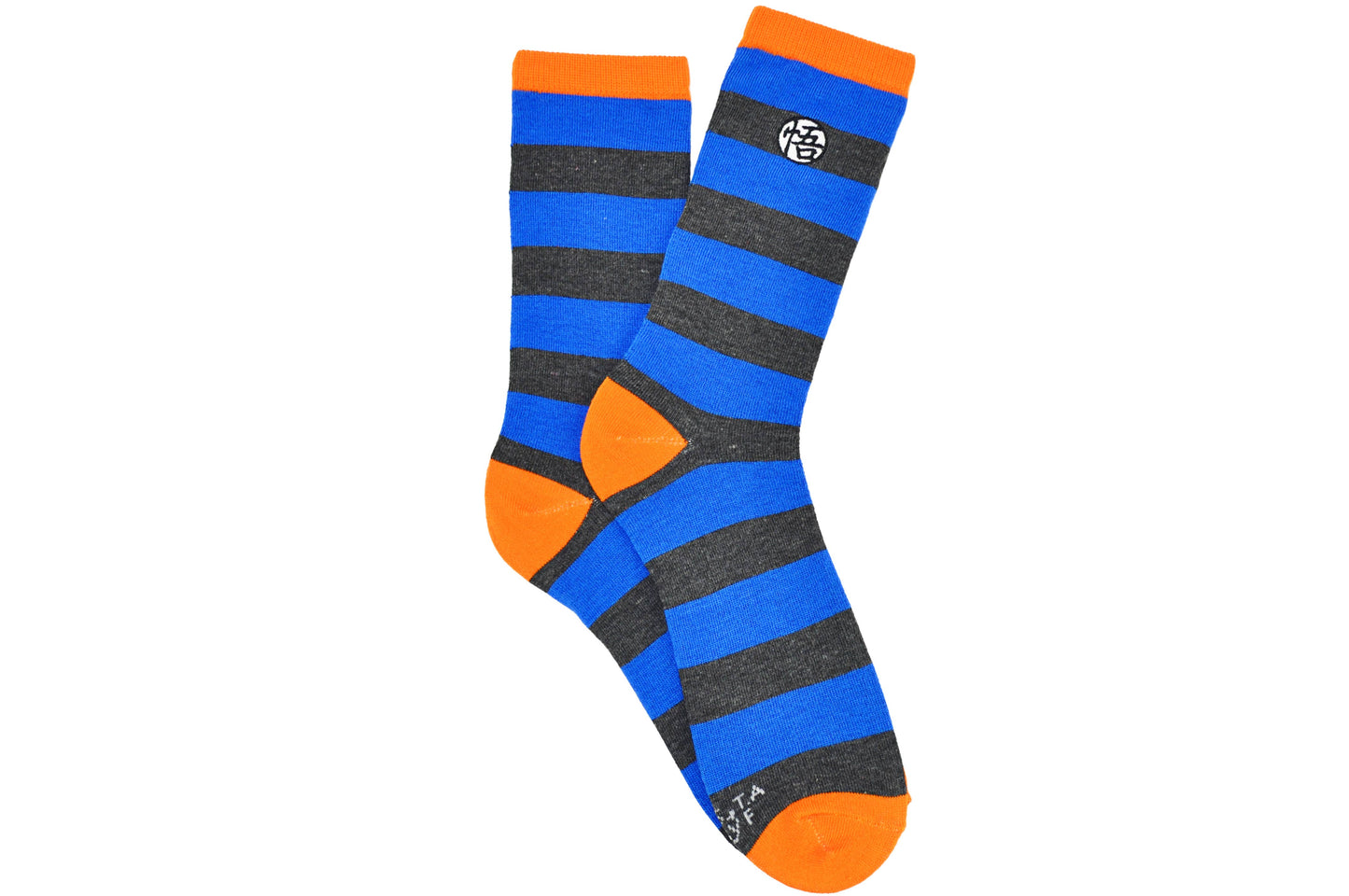 Dragon Ball Super Embroidered Rugby Stripe Crew Sock