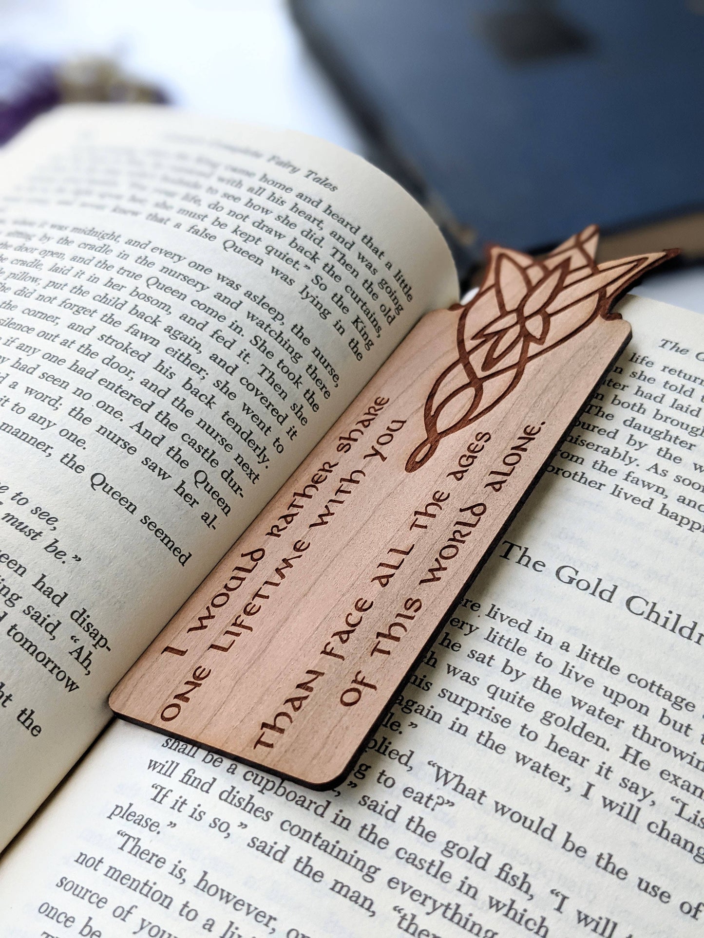 Tolkien Arwen's Evenstar Wooden Bookmark