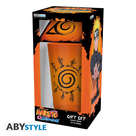 Drinkware: Naruto Shippuden Pint Glass and Coaster Gift Set