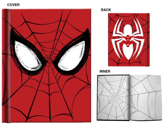 Marvel Spiderman Eyes  Hard Cover Journal 6"x 8"