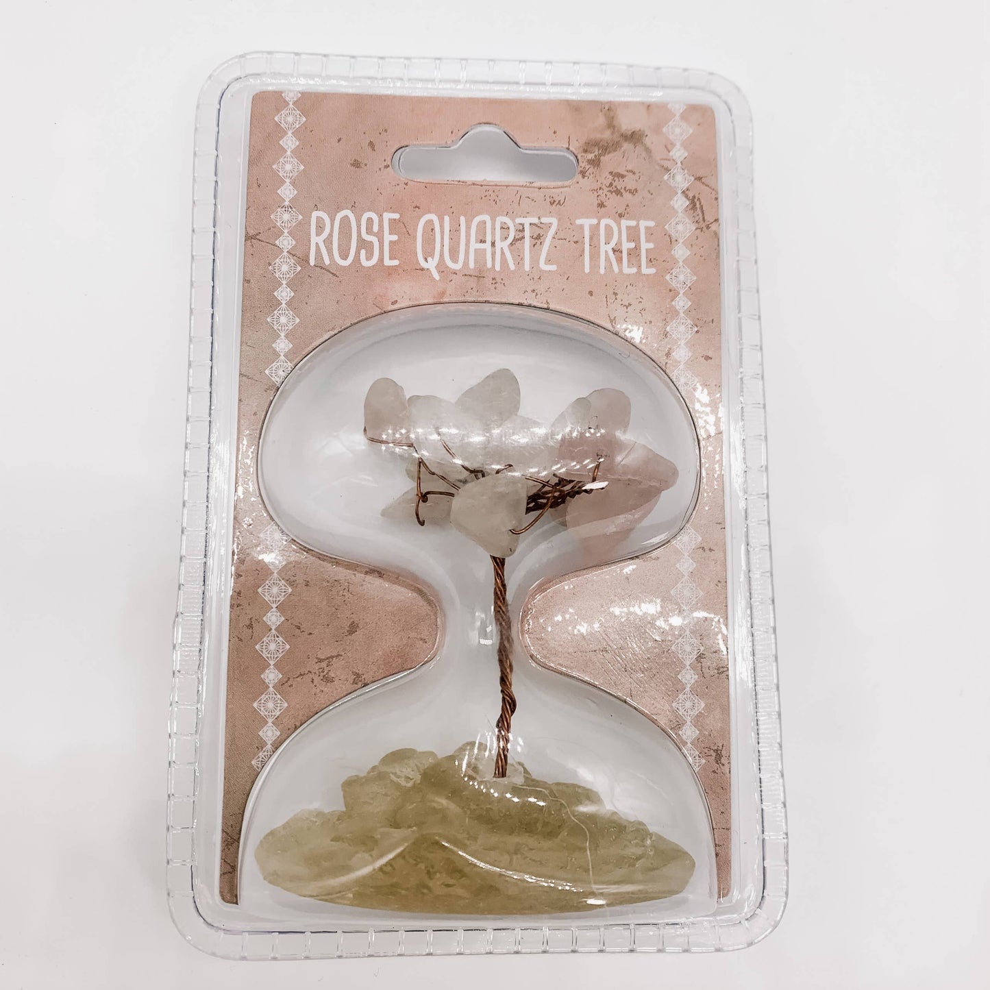 SNT734 Rose Quartz Baby Bonsai Tree