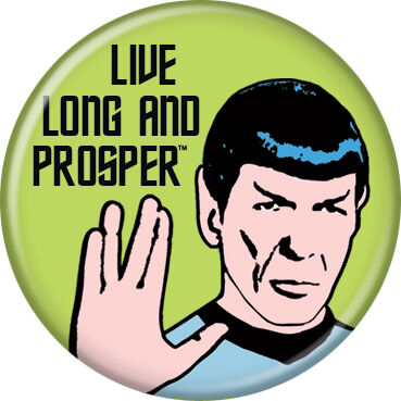 Button: Star Trek Live Long & Prosper 1.25"