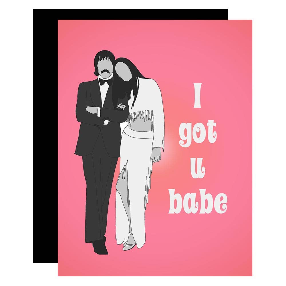 Sonny & Cher I Got You Babe Card