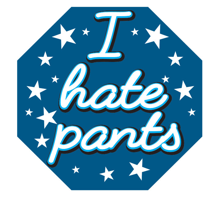 I Hate Pants Oval Button