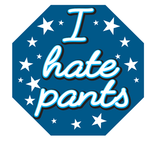 I Hate Pants Oval Button