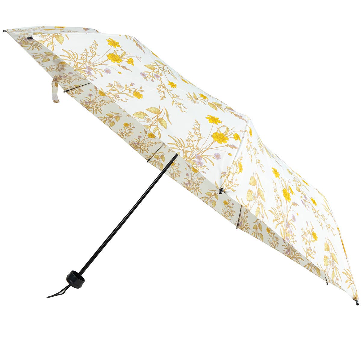 Compact Travel Floral Umbrella - Manual Open