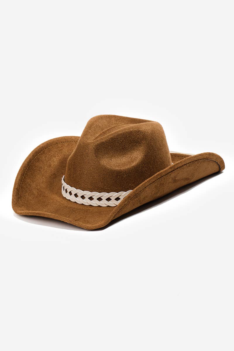Braided Strap Western Cowboy Hat