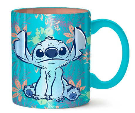 Lilo & Stitch Tropical Pattern Pearlescent 20oz. Ceramic Mug