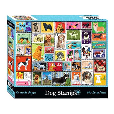500 Piece Dog Stamps Puzzle